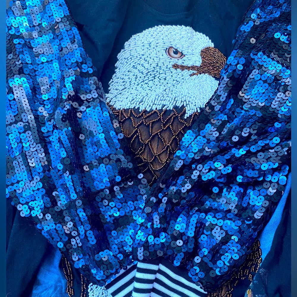 Incredible!  Super Rare Vintage inspired Vuntakan fully beaded sweater.